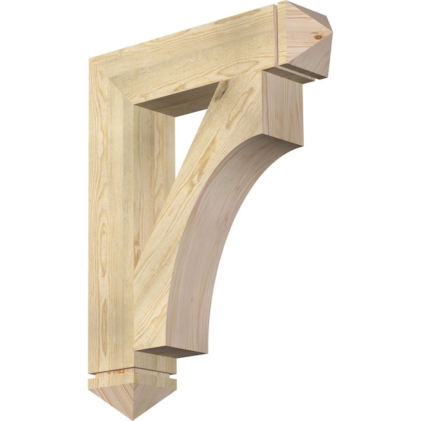 Ekena Millwork Westlake Arts & Crafts Rough Sawn Bracket, Douglas Fir, 6"W x 28"D x 36"H BKT06X28X36WTL03RDF - main